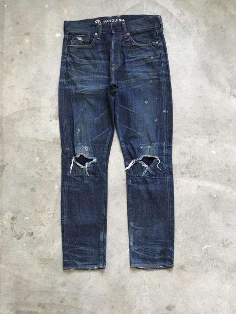 Other Designers D74 VANQUISH X RYO ISHIKAWA Japan Painter Distressed Denim