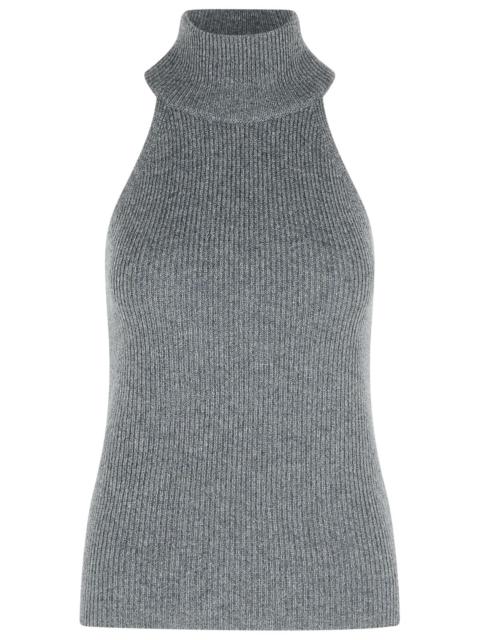 LISA YANG Lisa Yang 'Freya' Graphite Cashmere Top Women