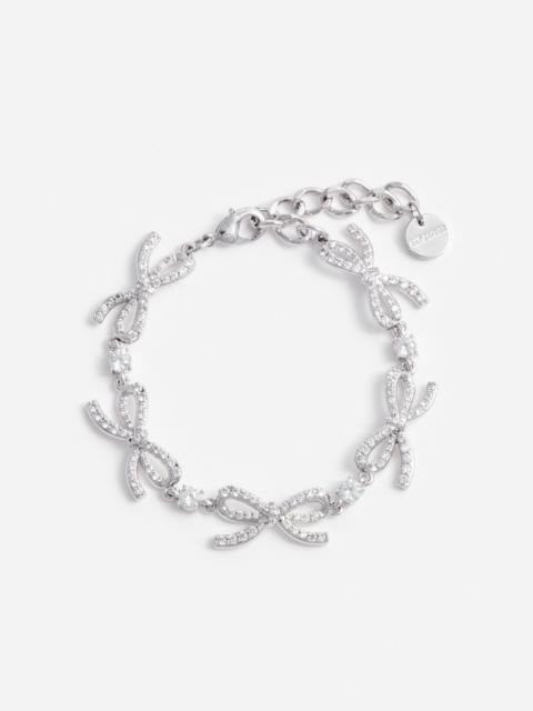 self-portrait Crystal Bow Bracelet
