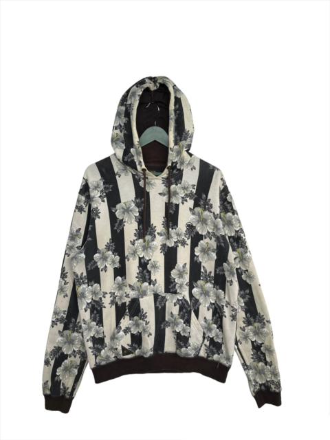 Other Designers Art - 10 Deep All Print Flower Hoodie