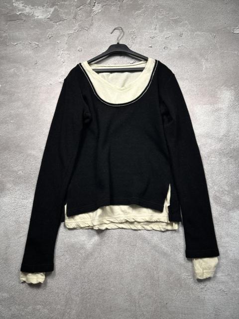 Yohji Yamamoto Archive Y’s Yohji Yamamoto Layered Sweater Long Sleeve Shirt