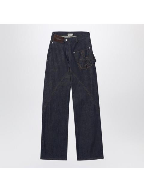 Other Designers Jw Anderson Indigo Twisted-Denim Jeans Women