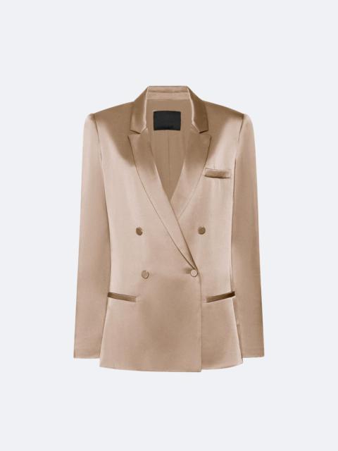 LAPOINTE Satin Double Breasted Blazer