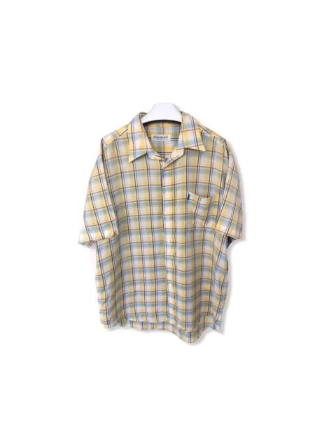 Other Designers Vintage - Vintage YvesSaintLaurentPlaid Tartan Button Up Shirt
