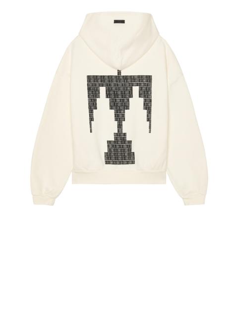 Fear of God Overlapped Thunderbird Black Print Hoodie