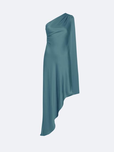 LAPOINTE Satin One Shoulder Dress