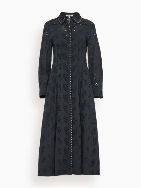 DOROTHEE SCHUMACHER Embroidered Ease Dress in Pure Black