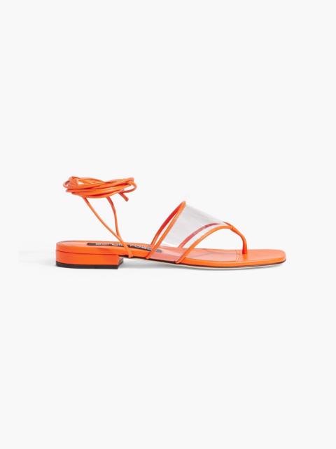 Other Designers sr Lunettes 15 leather and PVC sandals