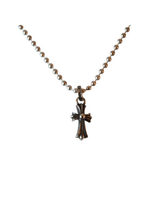 Chrome Hearts Chrome Hearts Cross Pendant With Ball Chain Necklace