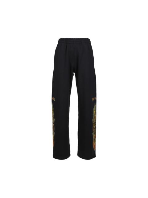We11done FLAME-GRAPHIC TRACK PANTS