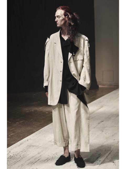 Yohji Yamamoto S/S22 Look 4 Cotton/Linen Herringbone Pants