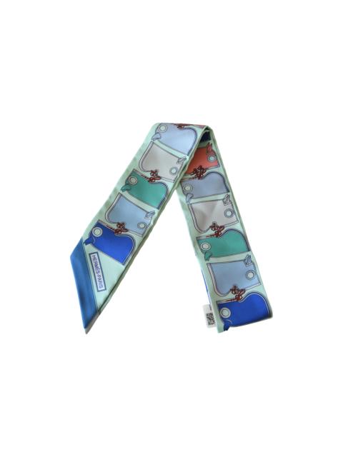 Hermès Hermes Camails Silk Twilly Scarf Multicolor