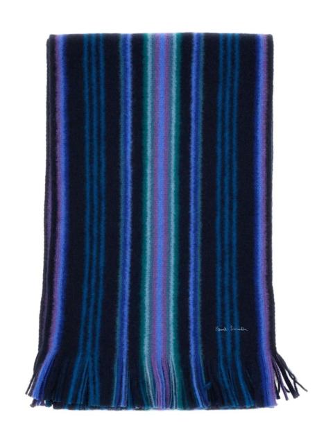 Paul Smith Introducing the 'MEN SCARF DB SIDE STRP' by PAUL SMITH, a luxurious accessory that effortlessly enha