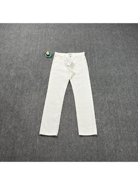 Dior Dior white velvet jeans