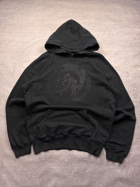 Diesel Archive Y2K LGB Style Diesel Distressed Trashed Hoodie