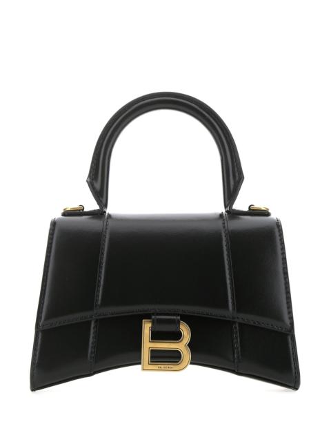 BALENCIAGA Black leather XS Hourglass handbag