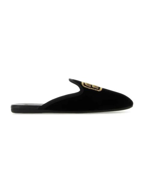 Miu Miu Logo Embroidered Slip-on Mules