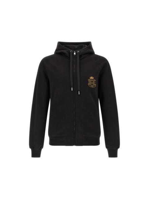 Dolce & Gabbana DOLCE & GABBANA Coat Of Arms Black Hoodie New & Authentic (M