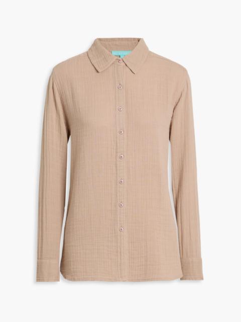 MELISSA ODABASH Tina cotton-gauze shirt