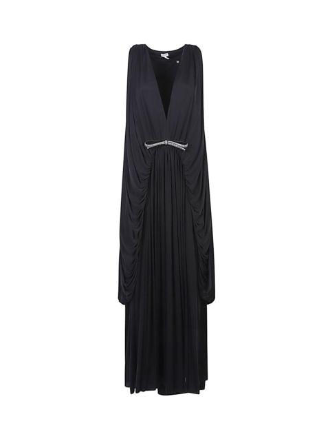 Loewe Silk draped long dress