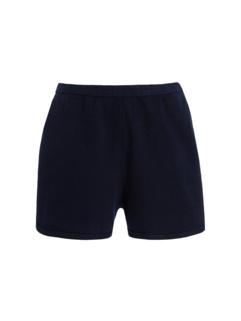 LES TIEN Sierra Invert Cotton Shorts navy