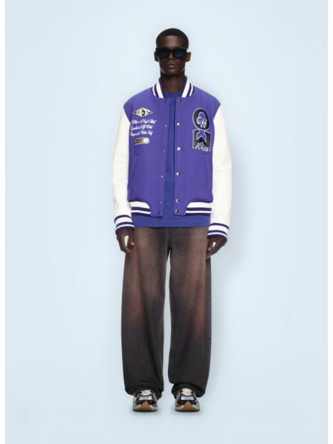 Off-White Off White Men Time Varsity Jacket