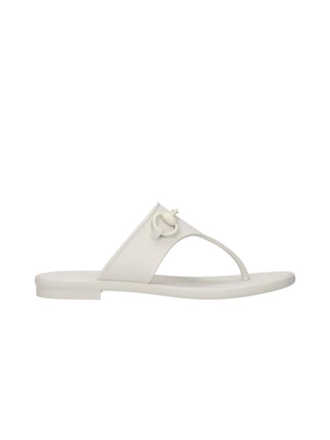GUCCI Gucci Horsebit Thong Rubber Sandals