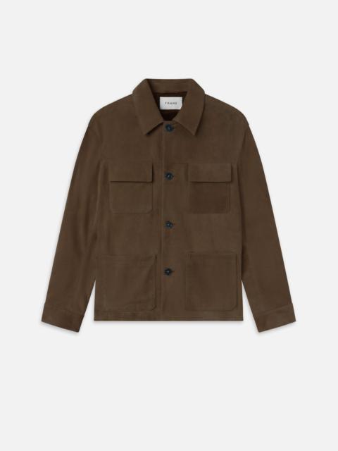 FRAME Suede Chore Coat