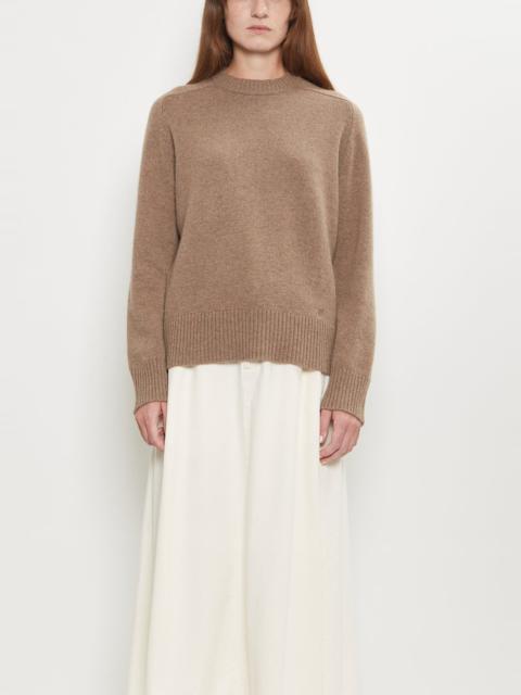 Loulou de Saison Baltra Cashmere Sweater — Taupe Melange