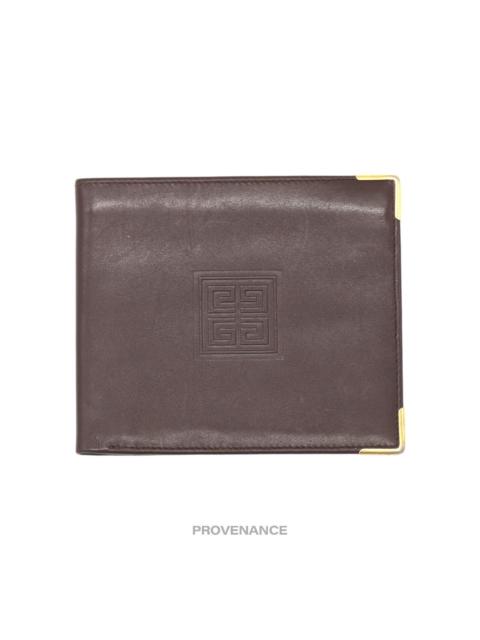 Givenchy Givenchy Bifold Wallet - Chocolate Leather