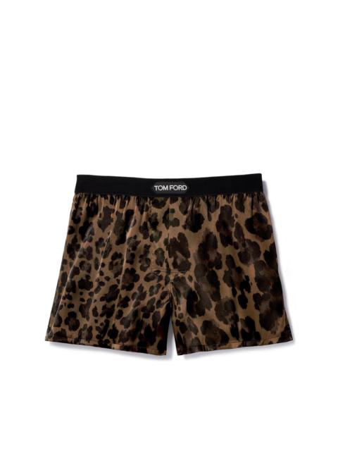 TOM FORD LEOPARD SILK BOXERS