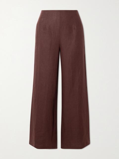 FAITHFULL Syna Linen Wide-leg Pants