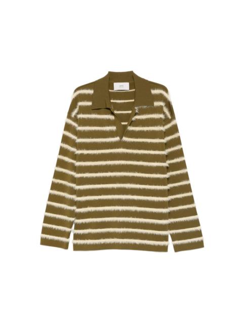 AMI Paris Ami Paris Green Polo Shirts Men