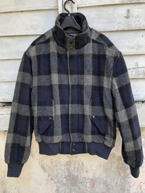 Other Designers Vintage Members Only Plaid Sherpa Moto Jacket