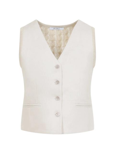 Max Mara Max Mara V-neck Button Gilets