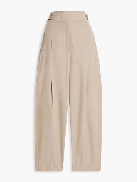 3.1 Phillip Lim Cropped pleated cotton-blend tapered pants