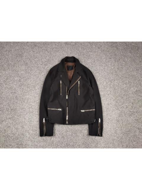 Other Designers Allsaints Black Catton Surplus Biker Talon Zipper Jacket