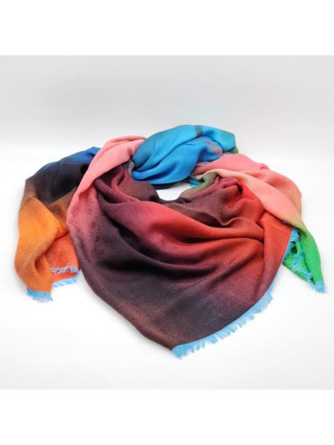 Louis Vuitton Louis Vuitton LV Logo Multicolor Silk/Wool Blanket Scarf | MP1746 | NEW