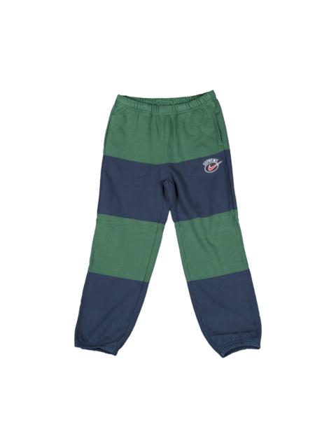 Supreme Supreme x Nike Stripe Sweatpant 'Navy'