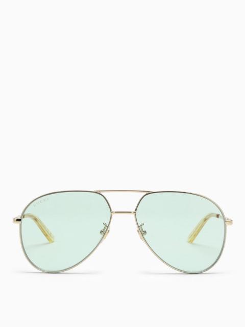 Gucci Aviator Green Sunglasses