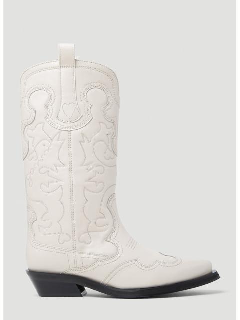 GANNI Ganni Women Embroidered Western Boots