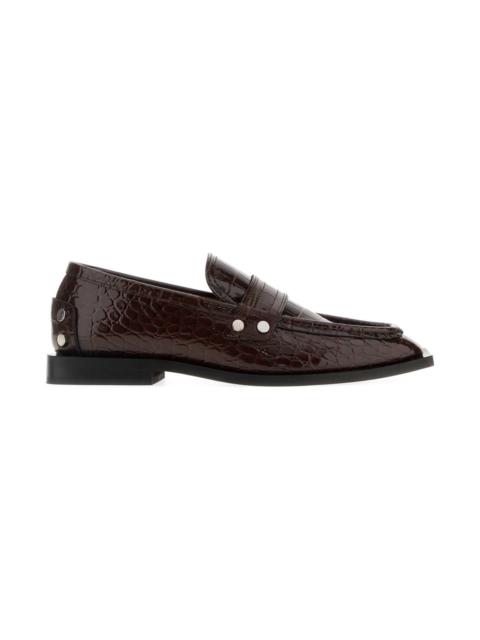 GANNI Brown Synthetic Leather Loafers