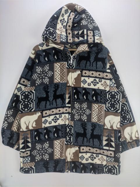 Steals🔥Fleece Jacket Zipper Hooded Native Patterned