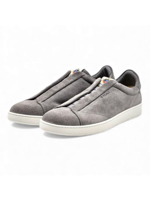 Other Designers Bally - Crest Romy Suede Sneakers Gray EU 45 US 12 - NWB $400