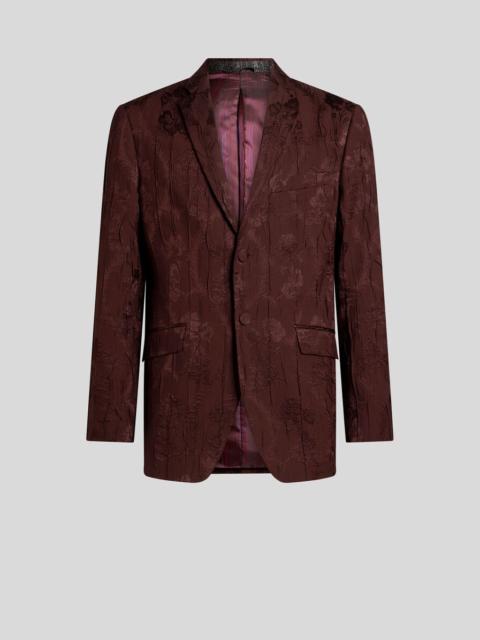 Etro SINGLE-BREASTED WOOL-BLEND JACKET WITH PLEATING