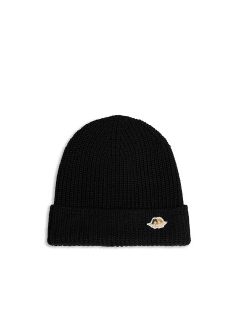 FIORUCCI ribbed angel-embellished beanie hat