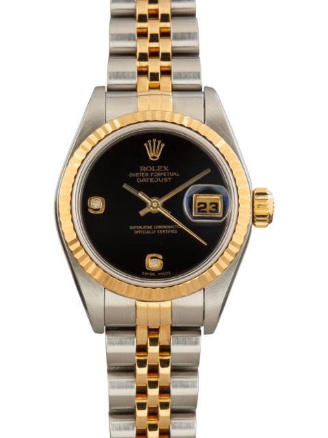 ROLEX Lady Rolex Datejust 79173 Black Onyx Arabic Diamond Dial