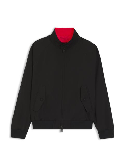 HUGO TWILL BOMBER JACKET WITH BUTTONED STAND COLLAR