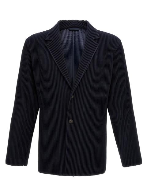Homme Plisse' Issey Miyake Men Single-Breasted Pleated Blazer