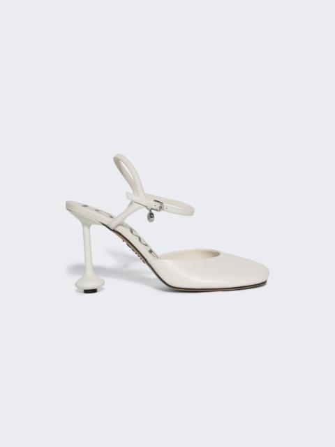 Loewe Toy Ankle Strap Pump Anthurium White